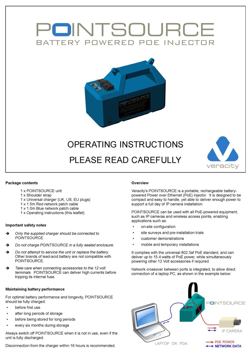Veracity PointSource operating instructions
