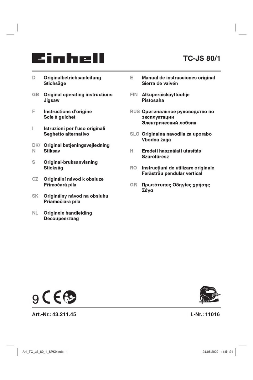 EINHELL TC-JS 80/1 User manual