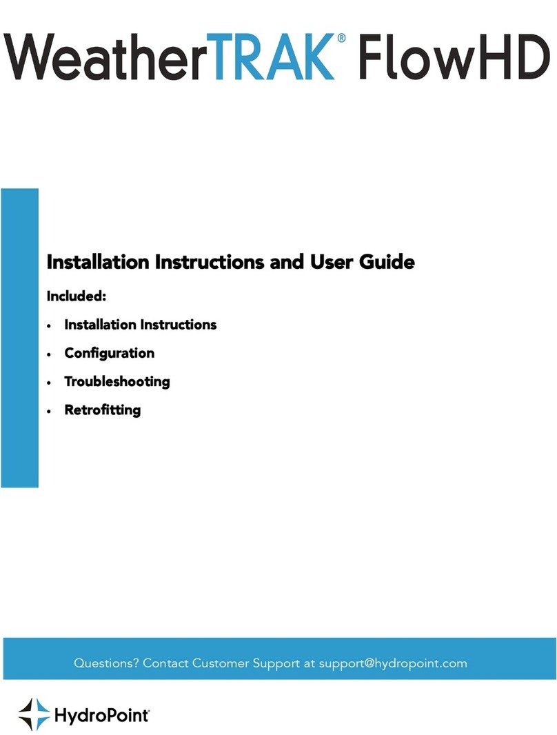 HydroPoint WeathrerTRAK FlowHD Installation instructions & user guide
