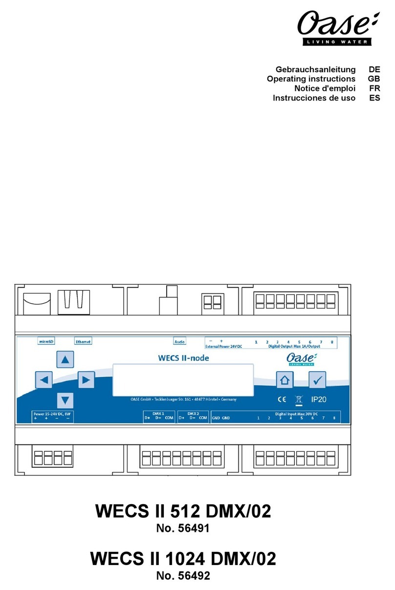 Oase WECS II 512 DMX/02 operating instructions