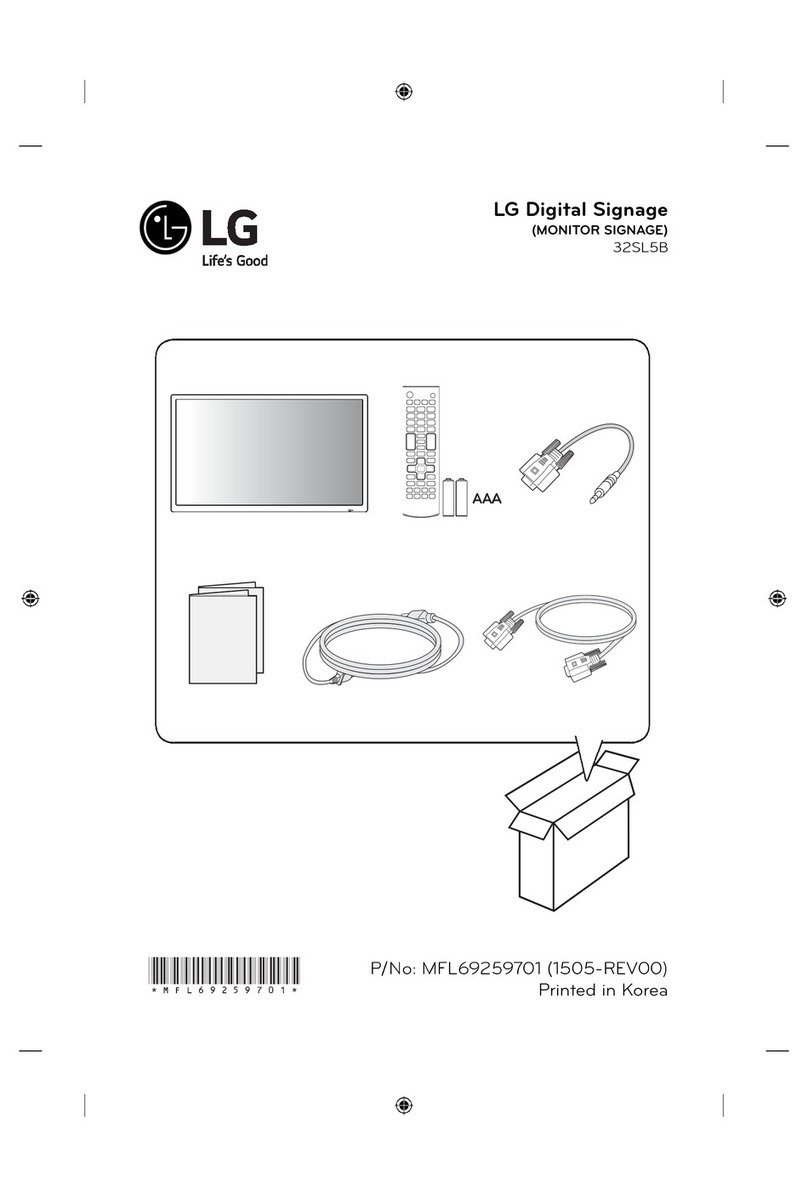 LG 32SL5 User manual