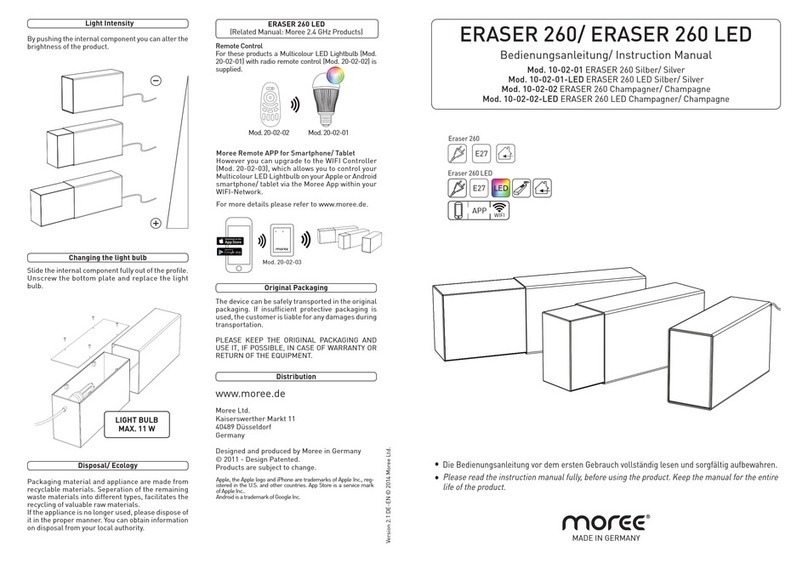Moree ERASER 260 instruction manual