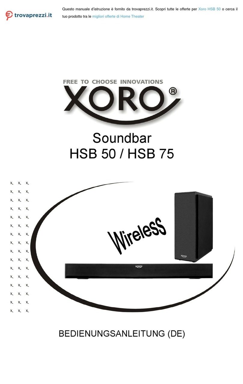 Xoro HSB 50 user manual