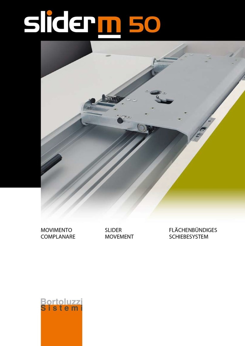 Bortoluzzi slider M50 User manual