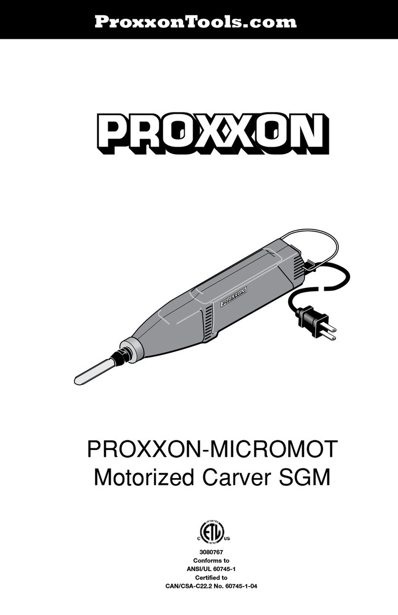 Proxxon PROXXON-MICROMOT operating instructions