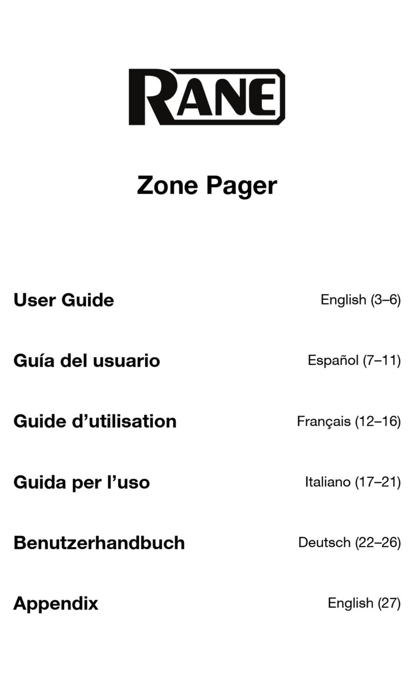Rane Zone Pager user guide