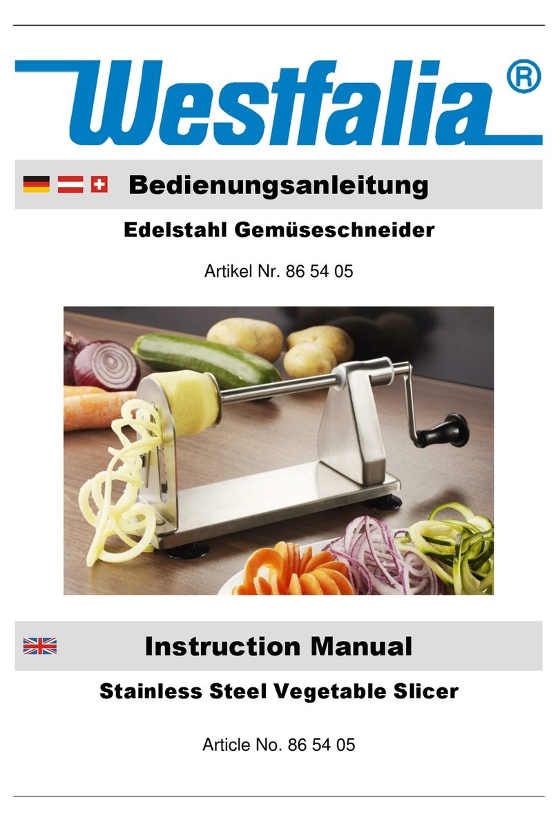 Westfalia 86 54 05 instruction manual