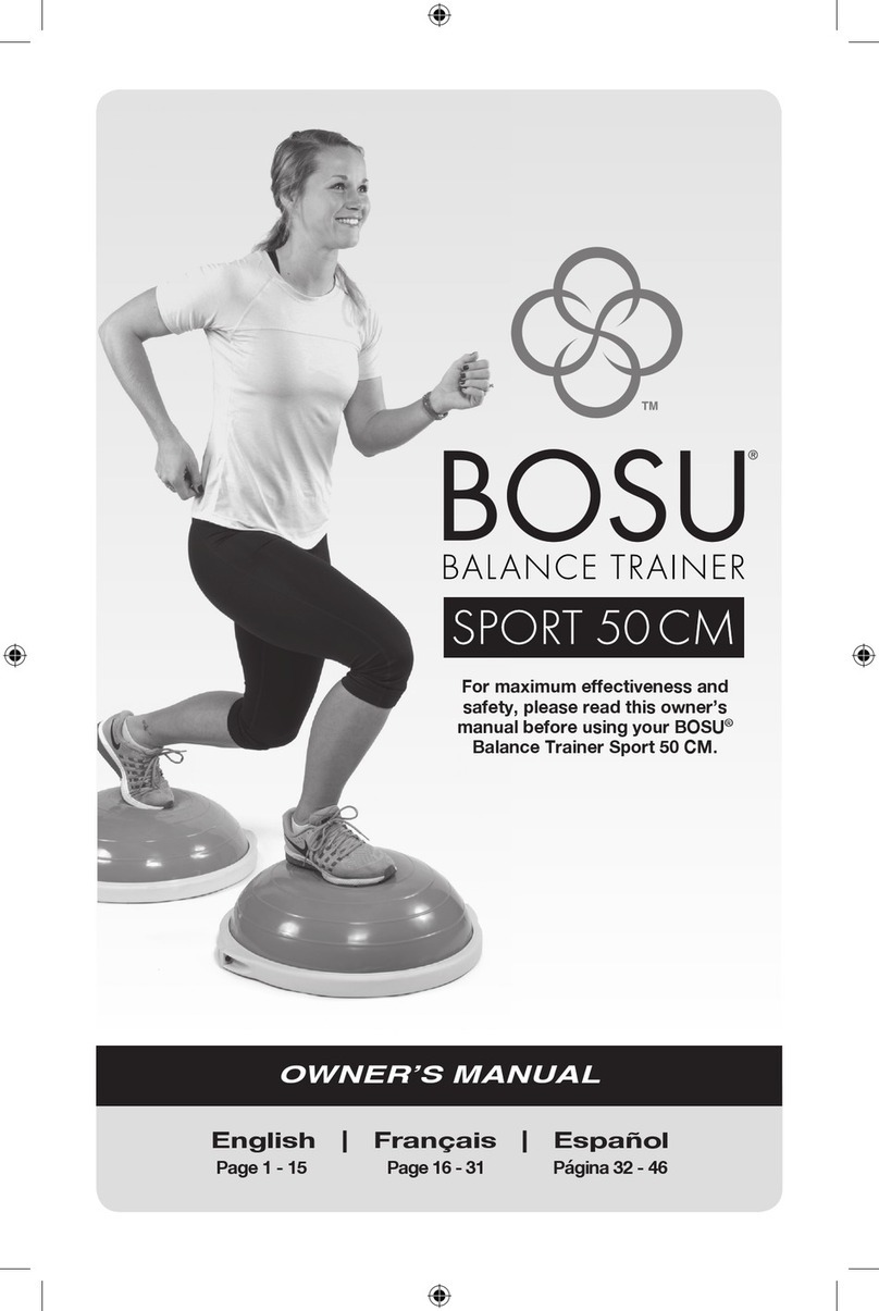 BOSU Sport Balance Trainer owner's manual BOSU Sport Balance Trainer owner's manual