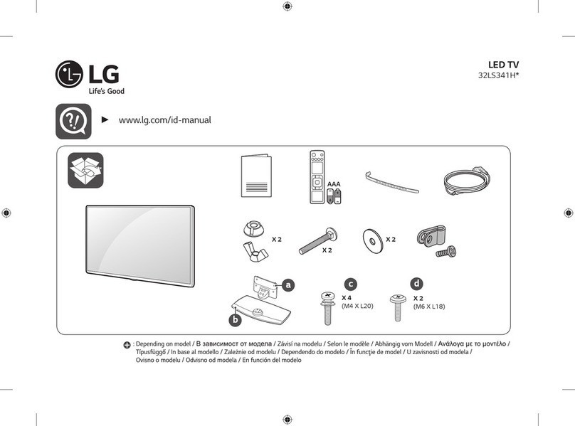 LG 32LS341H Series Parts list manual