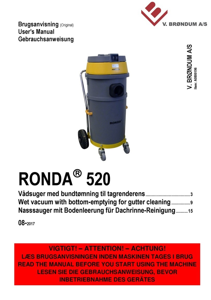 V.Brøndum RONDA 520 user manual