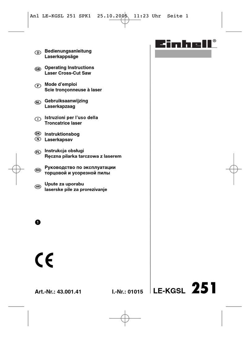 EINHELL LE-KGSL 251 User manual