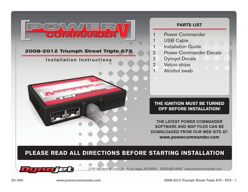 Dynojet Power commander V User manual