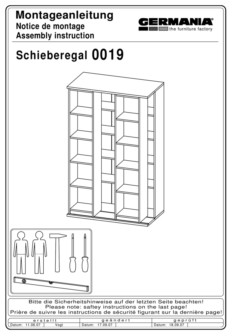 Germania Sliding Shelf 0019 Assembly instruction