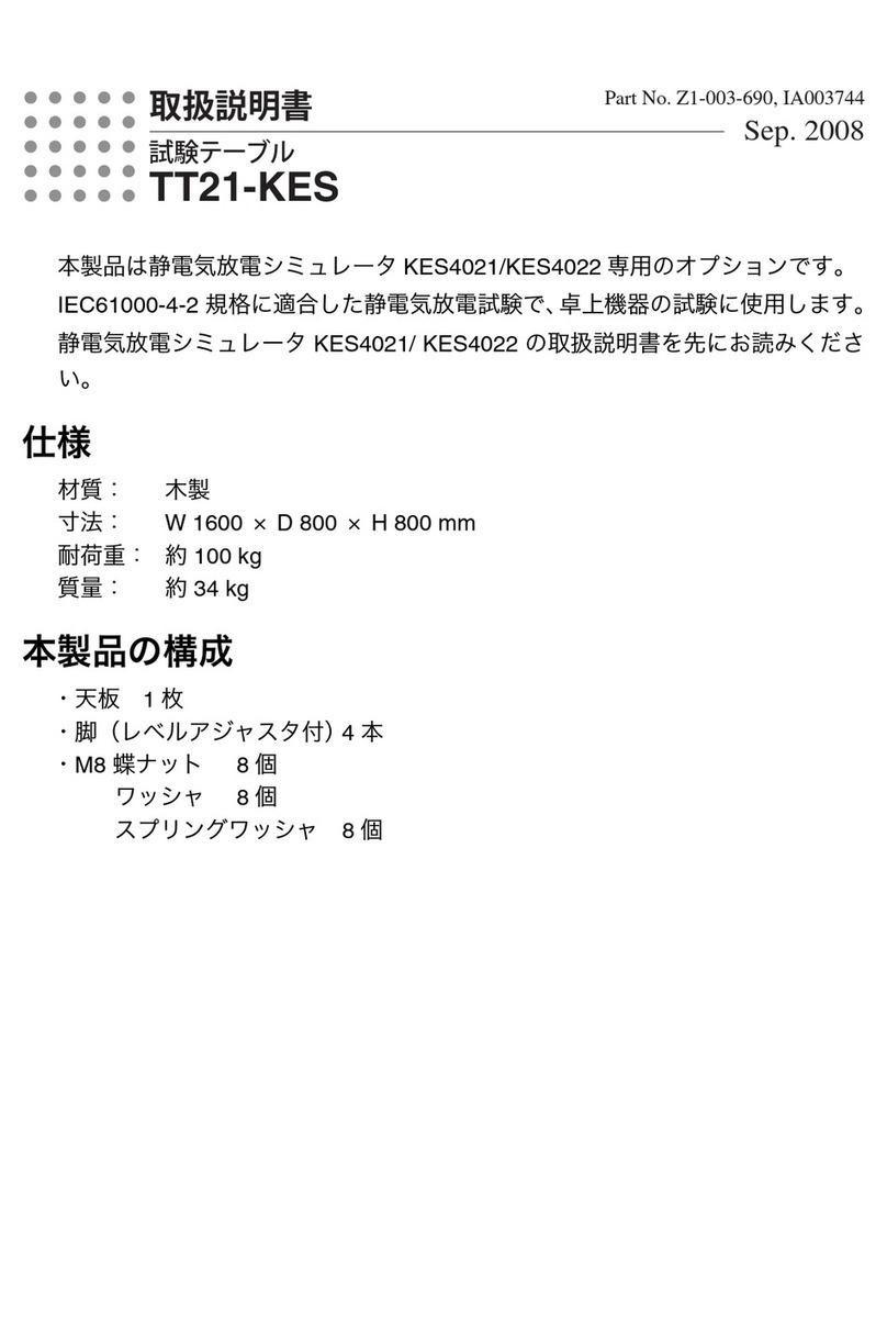 Kikusui TT21-KES instructions