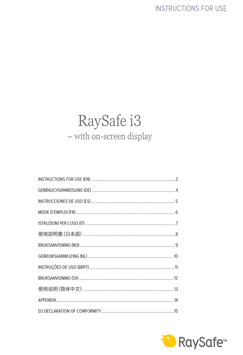 RaySafe i3 User manual