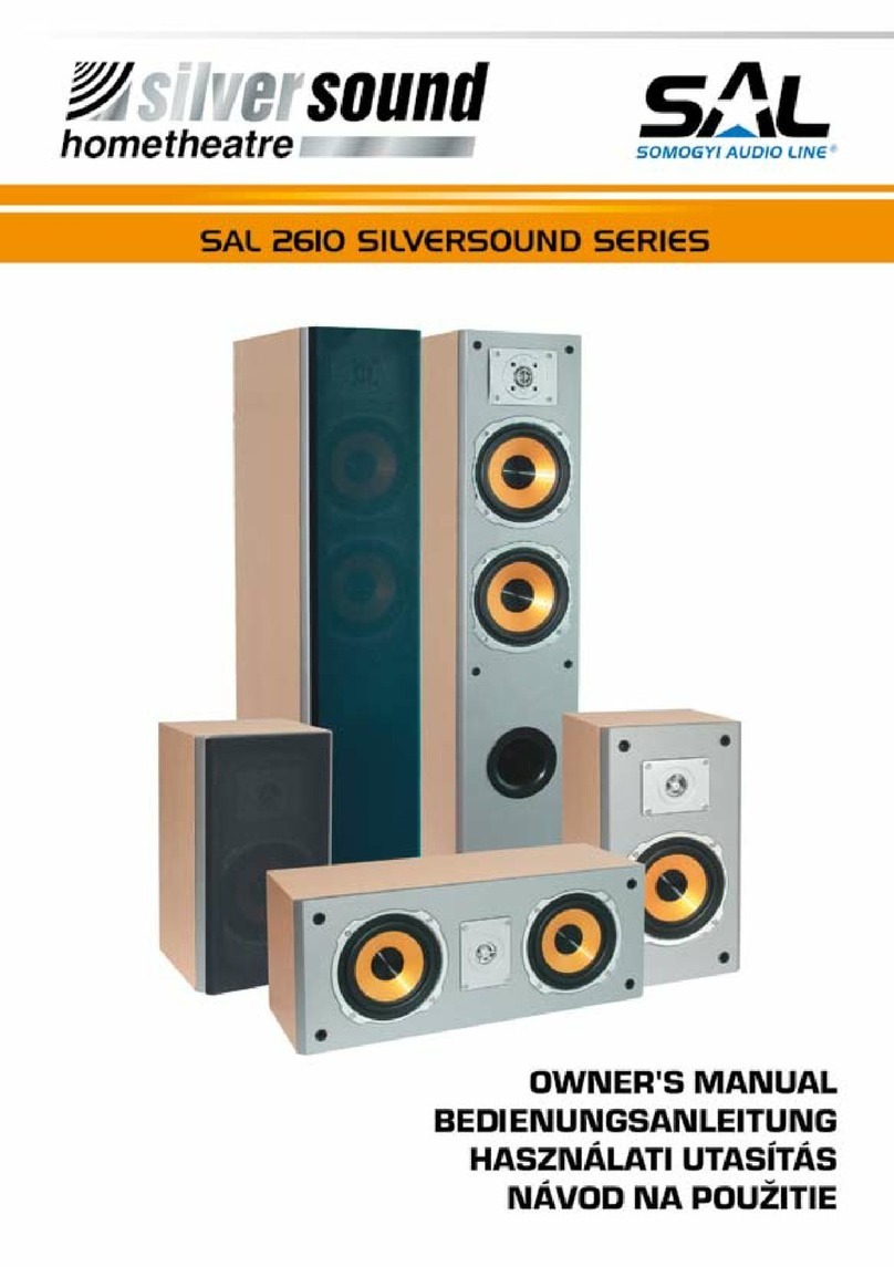 SAL SILVERSOUND SAL 2610 Series owner's manual