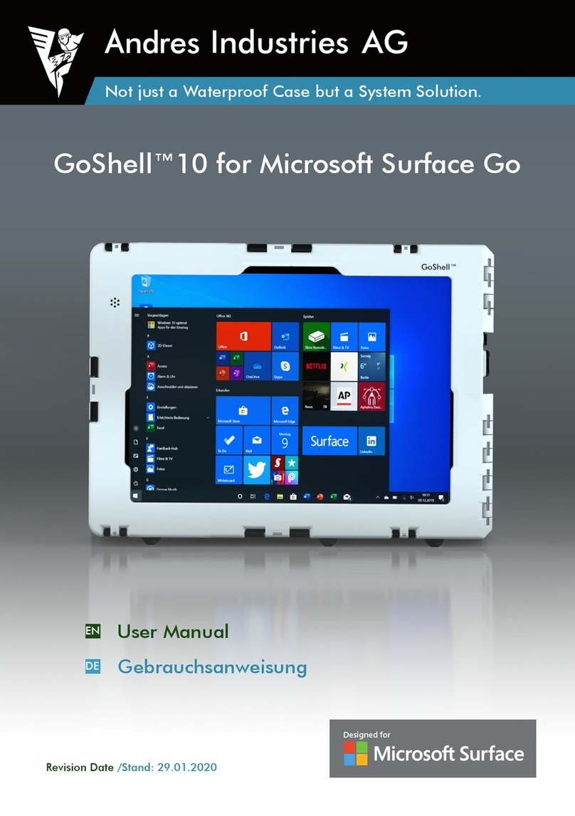 Andres Industries GoShell 10 user manual