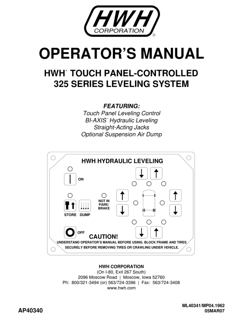 HWH 325 SERIES User manual