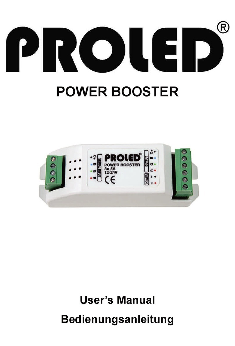 PROLED POWER BOOSTER manual