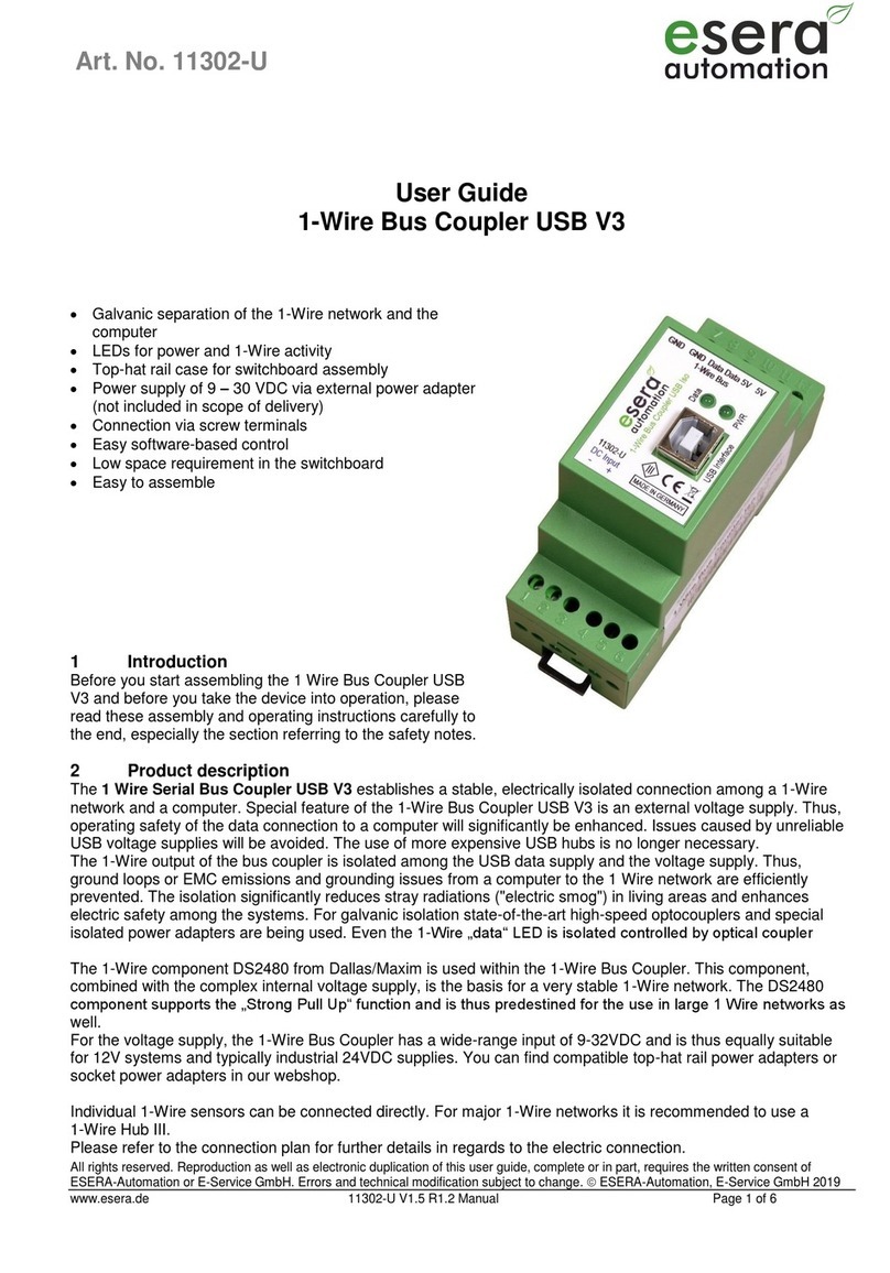 esera automation 11302-U user guide