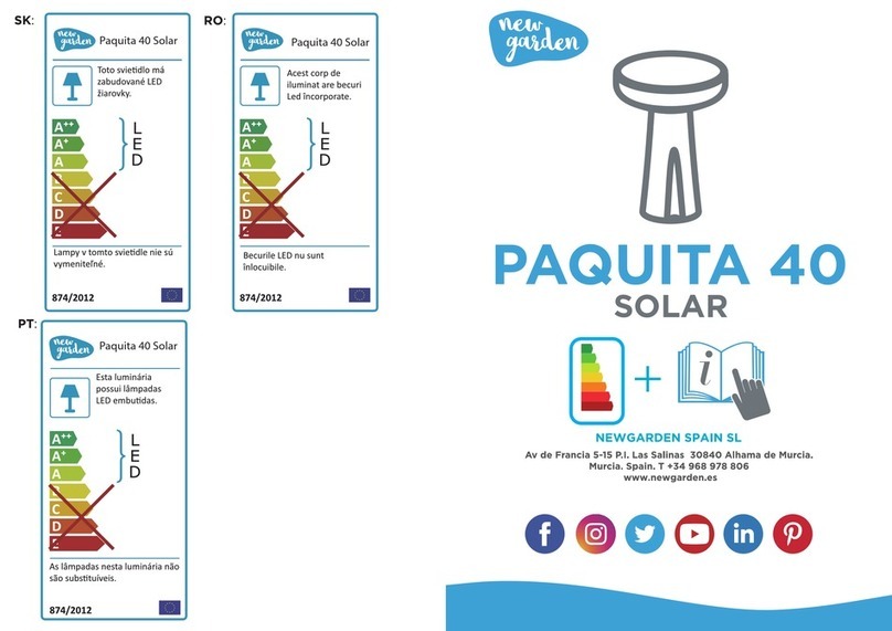 NewGarden PAQUITA 40 Instructions for use