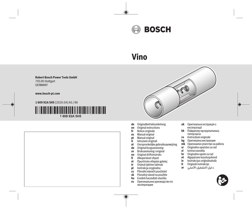 Bosch Vino User manual