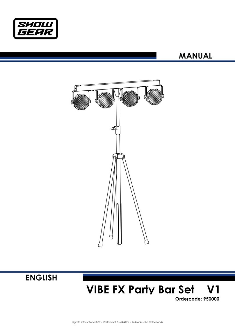 Snow Gear VIBE FX Party Bar Set V1 manual