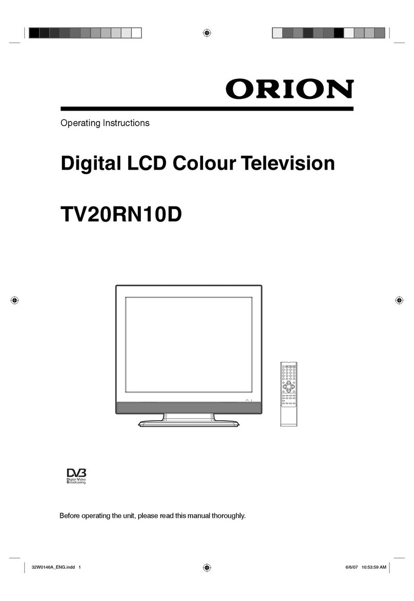 Orion TV20RN10D operating instructions
