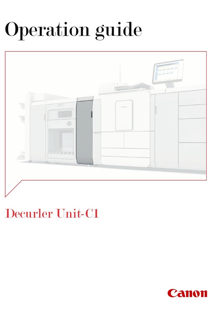 Canon Decurler Unit-C1 Operation guide