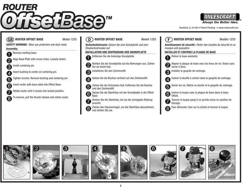 Milescraft Offset Base 1255 User manual