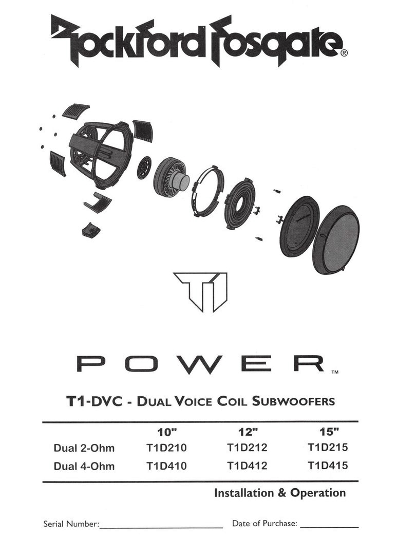 Rockford Fosgate Power T1-DVC Series T1D210 Guide