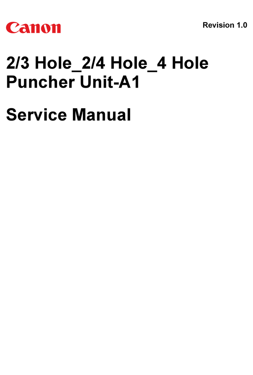 Canon 2/3 Hole Puncher Unit-A1 Service manual Canon 2/3 Hole Puncher Unit-A1 Service manual