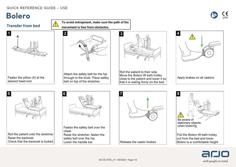 Arjo Bolero Quick reference guide-use