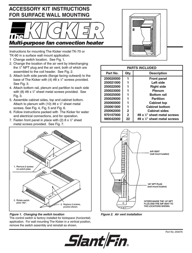 Slant/Fin Kicker TK-70 instructions