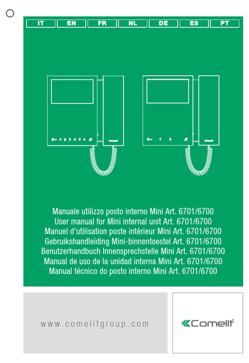 Comelit 6701 user manual
