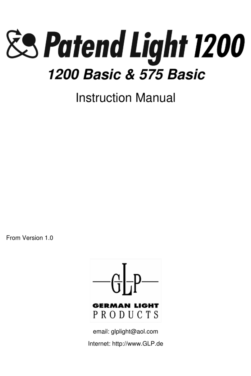 GLP Patend Light 1200 Series instruction manual