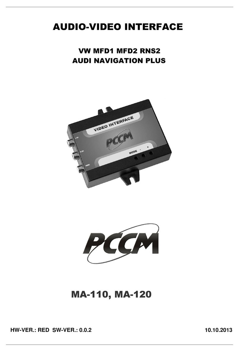 PCCM MA-110 manual