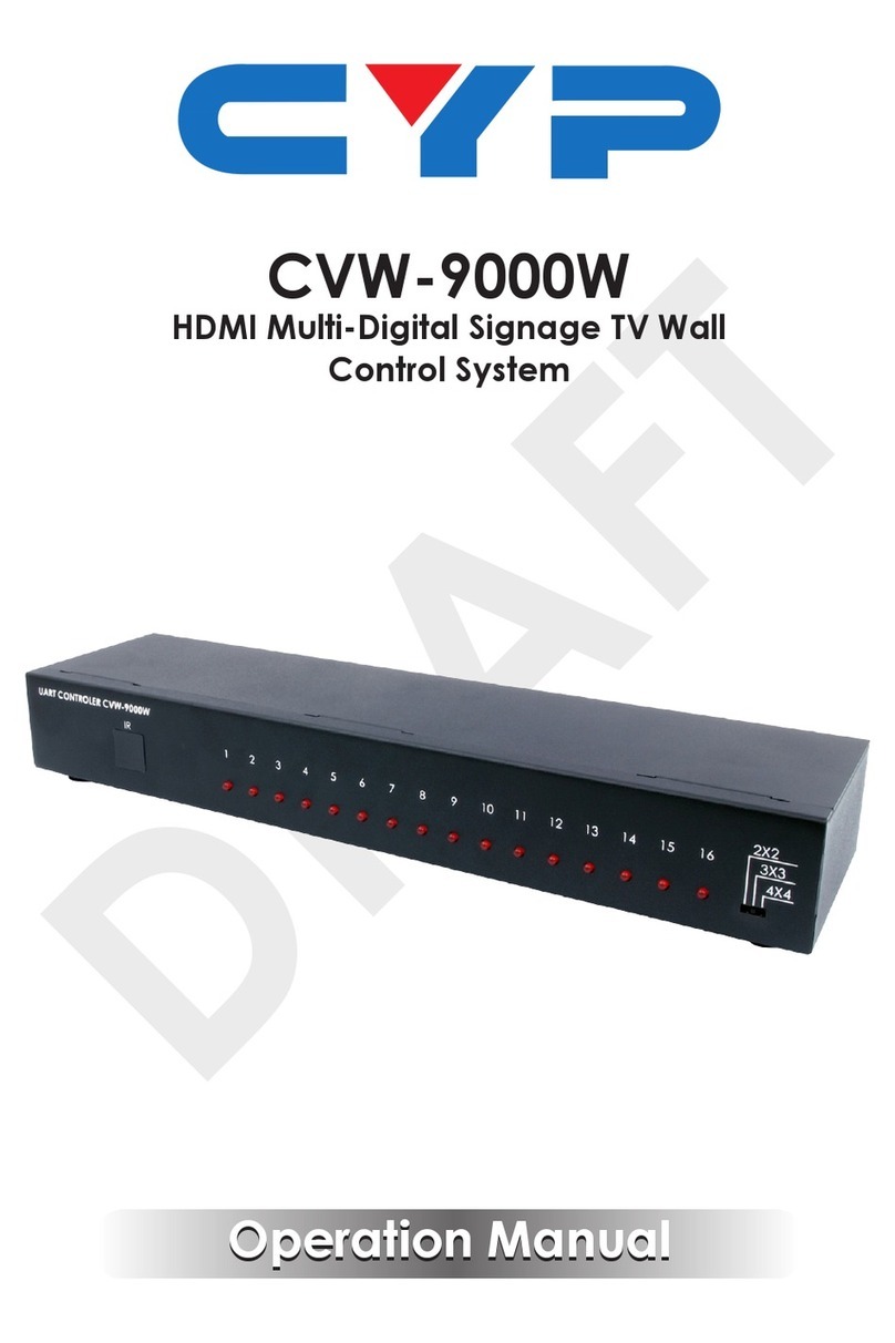 CYP CVW-9000W User manual
