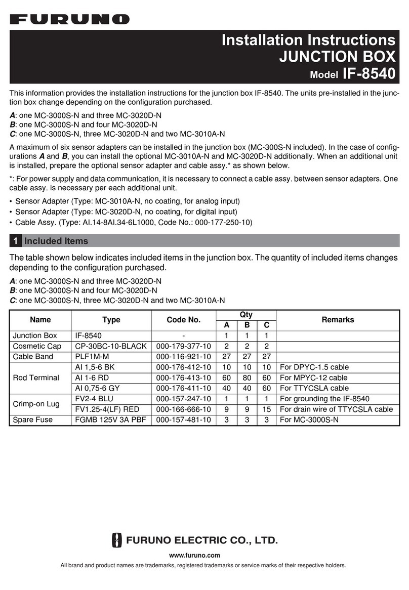 Furuno IF-8540 installation instructions