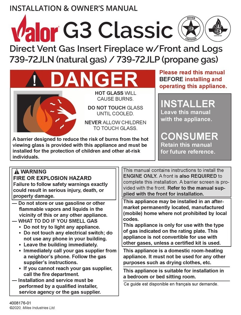 Valor G3 Classic Operating instructions