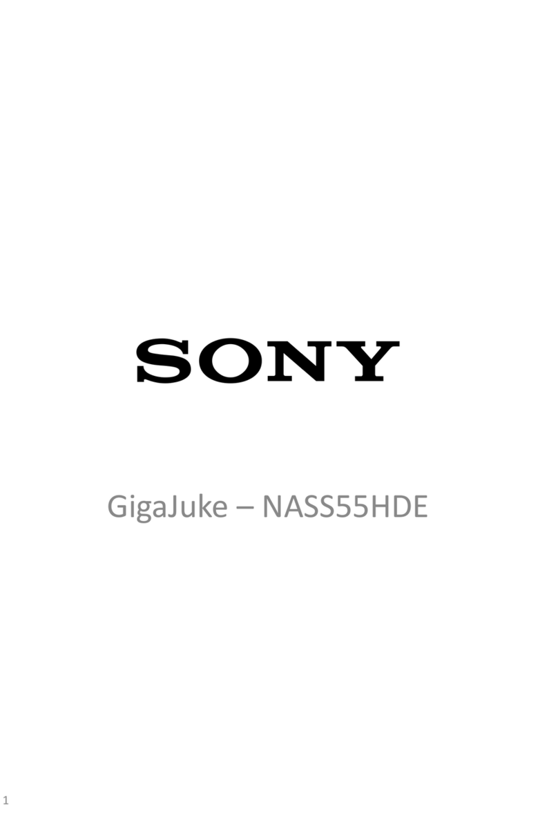 Sony GigaJuke NASS55HDE User manual