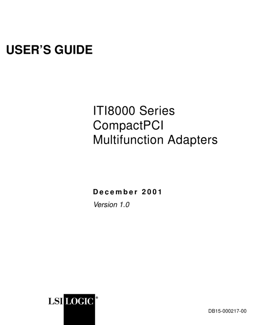 LSI ITI8000 Series User manual LSI ITI8000 Series User manual