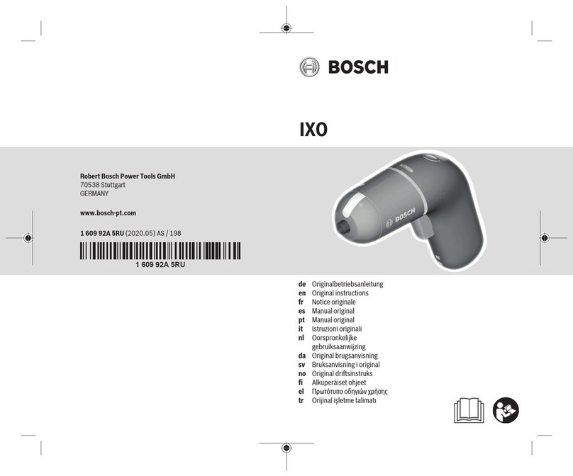 Bosch IXO User manual