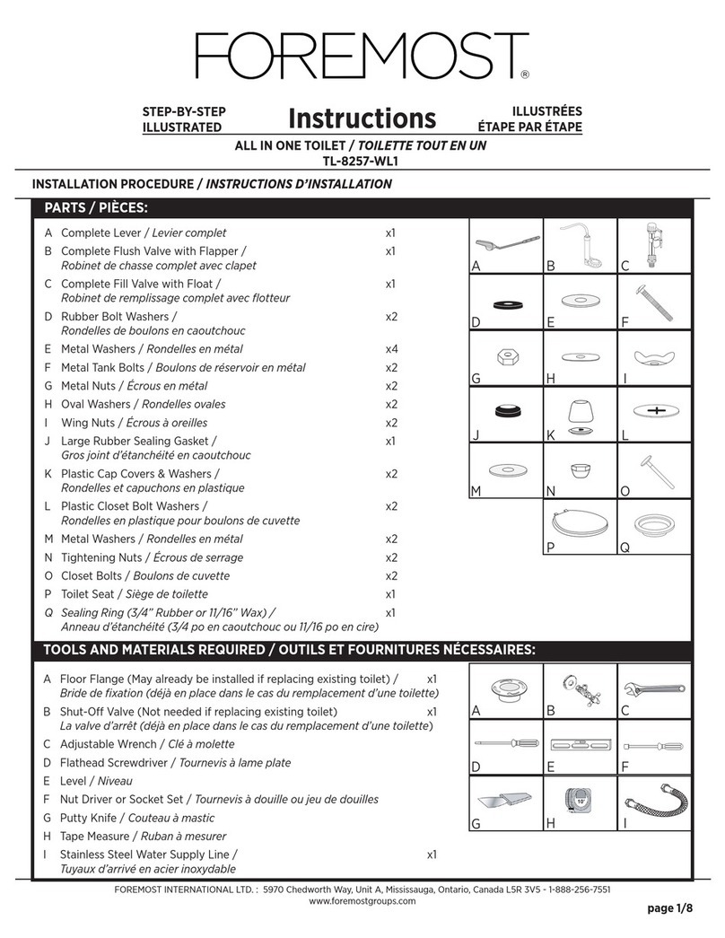 Foremost TL-8257-WL1 instructions
