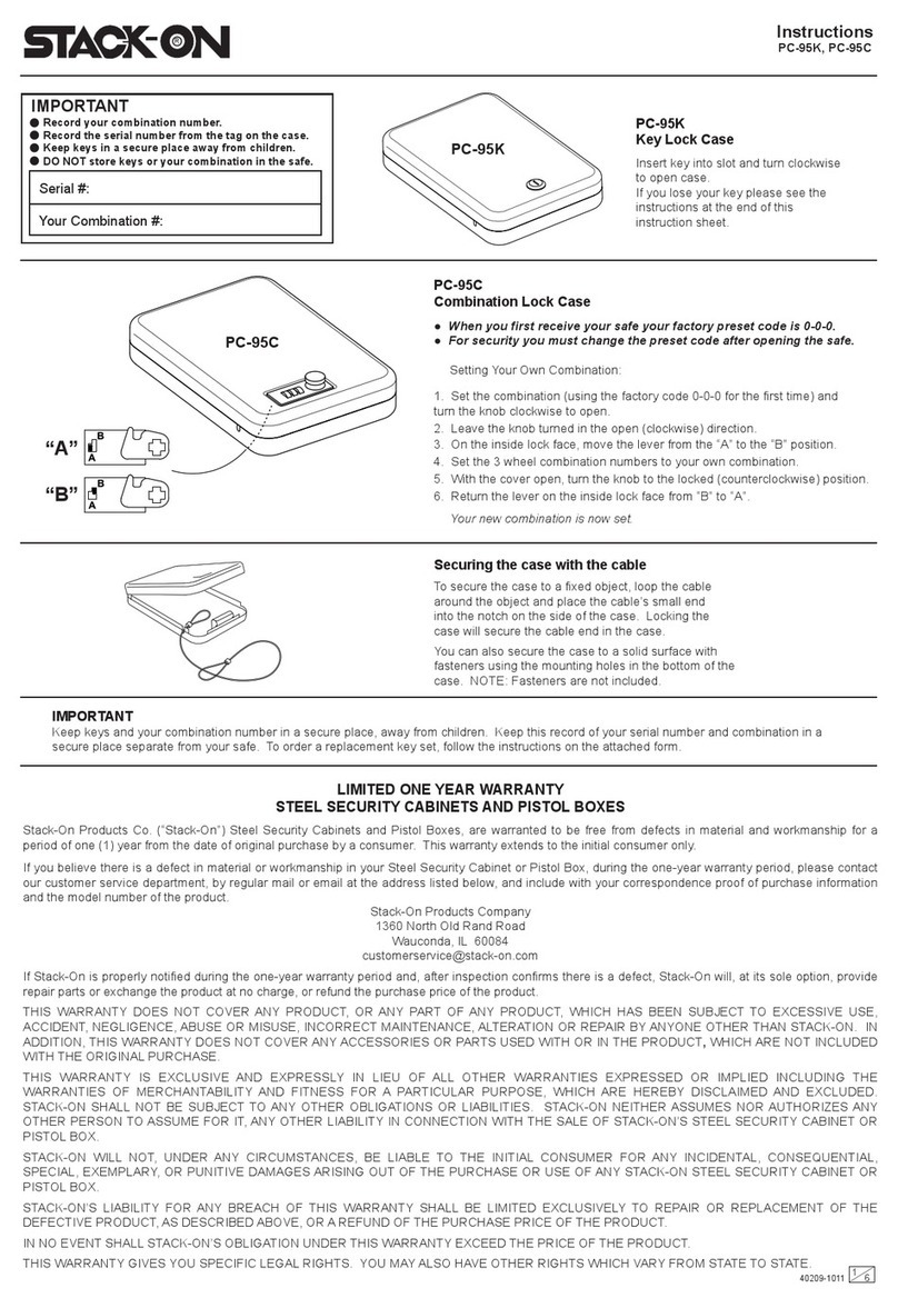 Stack-On PC-95K instructions