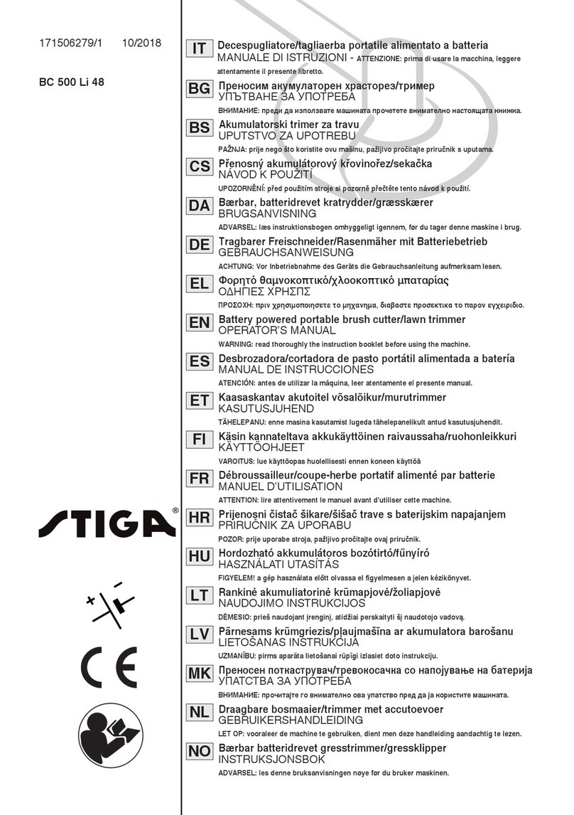 Stiga BC 500 Li 48 Operator's manual