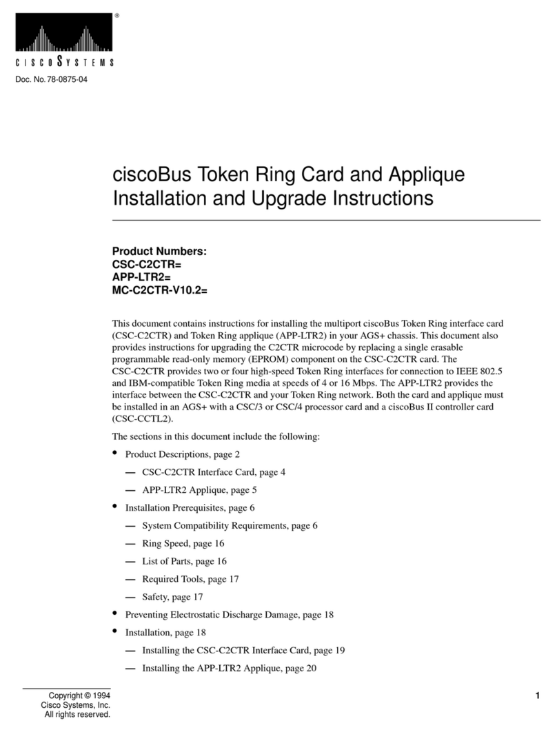 Cisco ciscoBus CSC-C2CTR Quick start guide Cisco ciscoBus CSC-C2CTR Quick start guide