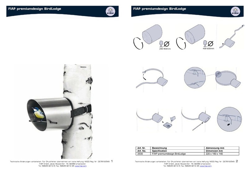 Fiap premiumdesign BirdLodge Assembly instruction