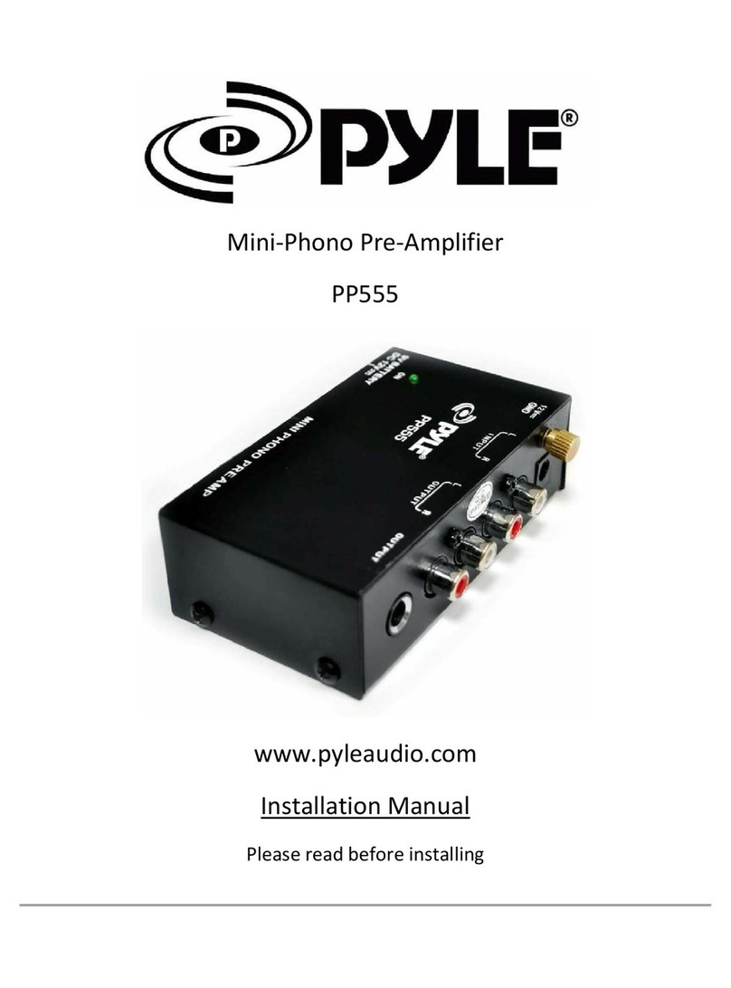 Pyle PP555 User manual