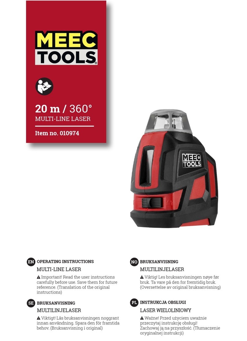 Meec tools 010974 operating instructions
